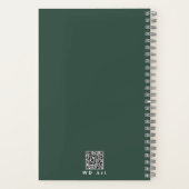 Carnet Couleur Brown jaune vert, couleur feuille couleur (Verso)