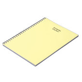 Carnet Couleur crème Professionnel Classique Unique Votre (Côté gauche)