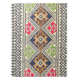 Carnet Couleur de la surface de tapis de style thaïlandai