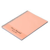 Carnet Couleur de tendance - Nom de la pêche douce / Carn (Côté gauche)