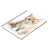 CARNET COULEUR D'EAU CUTE ORANGE TABBY CUISINE (Côté gauche)