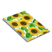 Carnet Couleur d'eau des fleurs de soleil (Côté Droit)