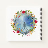 Carnet Couleur d'eau des mains de prière (Dos)