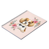 Carnet Couleur d'eau du chaton Charles Cavalier (Côté gauche)