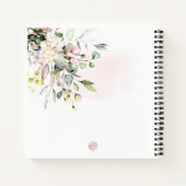 CARNET COULEUR D'EAU DUSSE ROSE BLANC EUCALYPTUS MARIAGE (Dos)