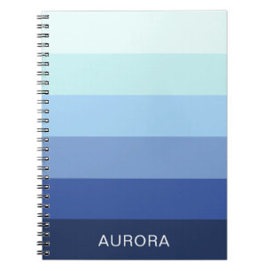 Carnet Couleur dégradée Retour à l'école - Nom personnali