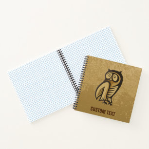 Carnet Couleur du symbole de hibou