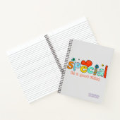Carnet Couleur gris clair mignonne "Special is a Good Thi (Intérieur)