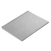 Carnet Couleur grise facturée sur la texture du papier (Côté gauche)