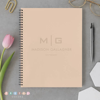 Carnet Couleur Jaune Crème Beige Pastel Douce Lumière Sol