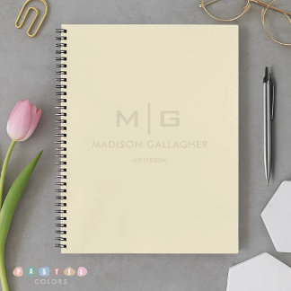 Carnet Couleur Jaune Crème Beige Pastel Lumière Douce Sol