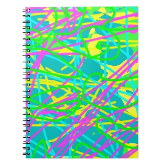 Carnet Couleur Mes rêves Scribble Motif Expressive (Devant)
