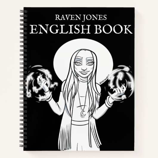 Carnet Couleur Moi Dans Anime Witch Anglais School (Devant)