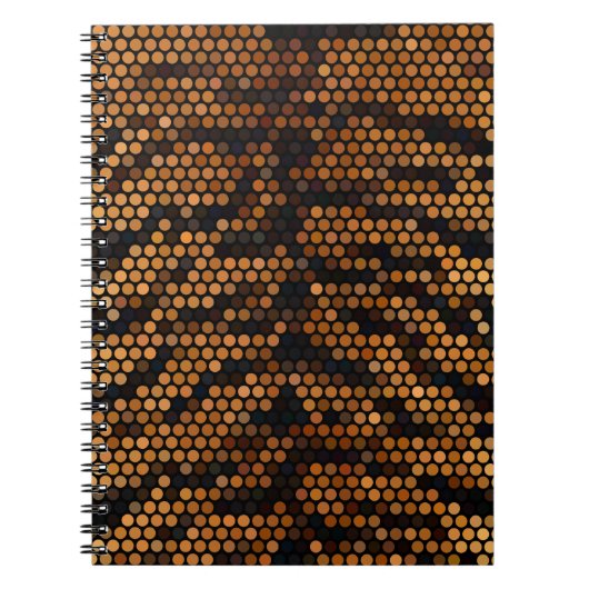 Carnet Couleur Motif Tiger (Devant)