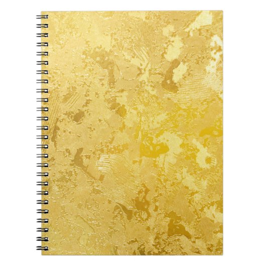 Carnet couleur or Abstraite peinte sur la surface brute d (Devant)