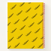 Carnet Couleur Or Luxury - Chic Nom Initial Monogrammé (Dos)