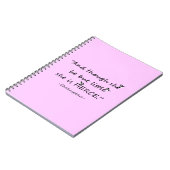 Carnet Couleur Personnalisée Peu mais Fierce Shakespeare (Côté gauche)