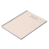 Carnet Couleur rose de champagne Minimaliste Plain Modern (Côté gauche)