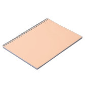 Carnet Couleur solide Apricot tendance | Élégant (Côté gauche)