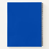 Carnet Couleur solide bleu Cobalt | Classique | Élégant (Dos)