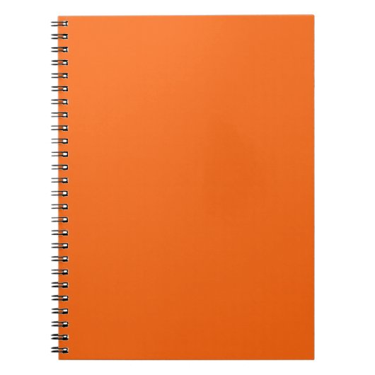 Carnet Couleur solide de tigre orange (Devant)