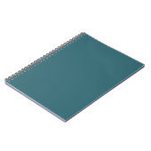 Carnet Couleur solide Peacock Blue (Turquoise foncé ou Aq (Côté gauche)