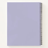 Carnet Couleur solide pourpre en cuir (Dos)