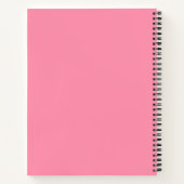 Carnet Couleur solide rose Baker-Miller (Dos)