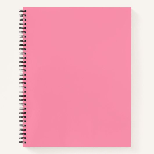 Carnet Couleur solide rose Baker-Miller (Devant)