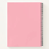 Carnet Couleur solide rose clair (Dos)