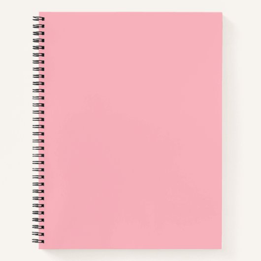 Carnet Couleur solide rose clair (Devant)