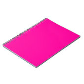 Carnet Couleur solide rose néon (Côté gauche)