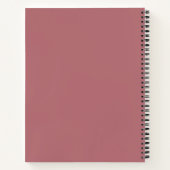 Carnet Couleur solide Rose poussiéreux (Dos)