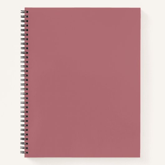 Carnet Couleur solide Rose poussiéreux (Devant)