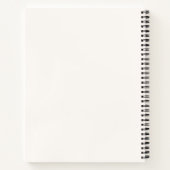Carnet Couleur solide Soapstone simple et élégante person (Dos)