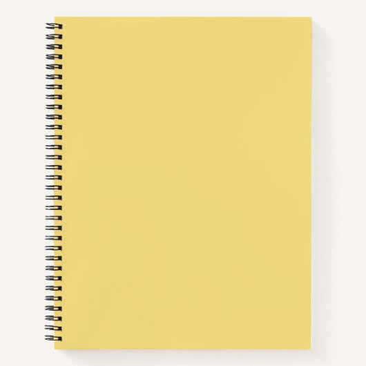 Carnet Couleur Uni Jasmin (Devant)
