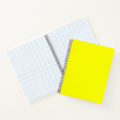 Carnet Couleur uni jaune néon (Intérieur)