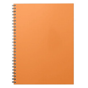 Carnet Couleur unie orange simple monochrome