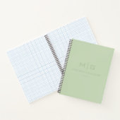 Carnet Couleur Vert Mousse Douce Pâle Lumière Douce Solid (Intérieur)