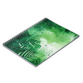 Carnet Couleur verte de la Jungle foncée texture dessinée (Côté gauche)