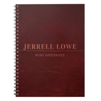 Carnet Couleur Vin de Bourgogne Cuir Professionnel de Lux
