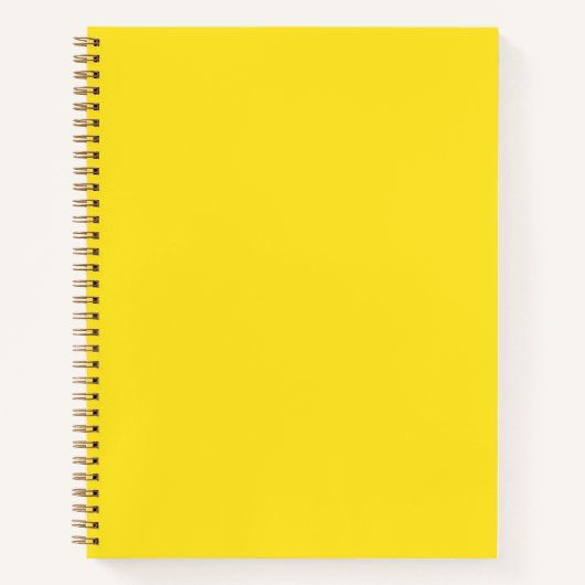 Carnet Couleur vive jaune (Devant)