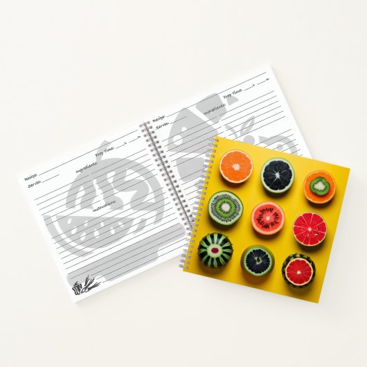 Carnet Couleurs Abstraites de fruits (Intérieur)