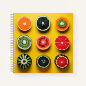 Carnet Couleurs Abstraites de fruits (Devant)