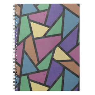 Carnet Couleurs arc-en-ciel en mosaïque motif
