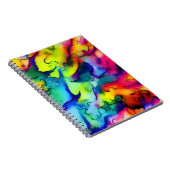 Carnet Couleurs arc-en-ciel peinture à l'aquarelle abstra (Côté Droit)