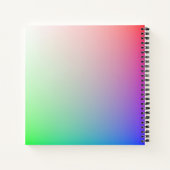 Carnet Couleurs arc-en-ciel vives et vives dans Pastel do (Dos)