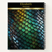 Carnet Couleurs chatoyantes de serpent aux couleurs (Dos)