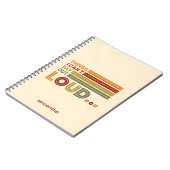 Carnet Couleurs chaudes choses que je ne peux pas dire à  (Côté gauche)