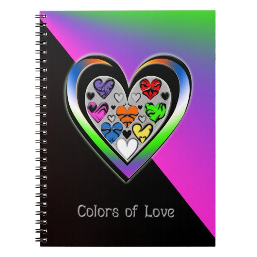 Carnet Couleurs d'amour (Devant)